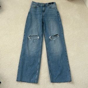 Hollister vintage high rise baggy jeans size 0R/24